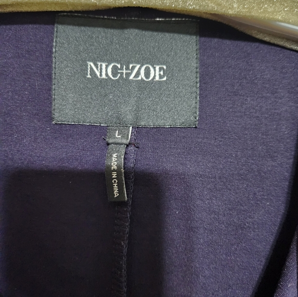 Nic + Zoe Navy Blue Open Front Cardigan - Picture 7 of 11